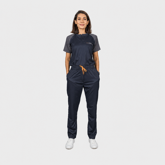 Pro-fit Blue Grey Dual women scrubs