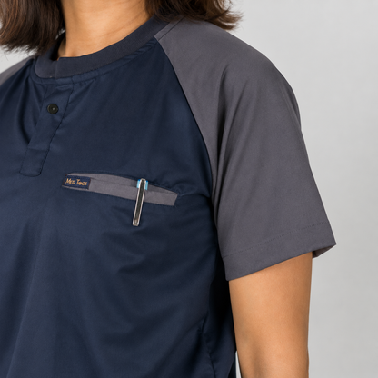 Pro-fit Blue Grey Dual women scrubs