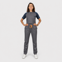 Pro-fit Grey Blue Dual scrubs