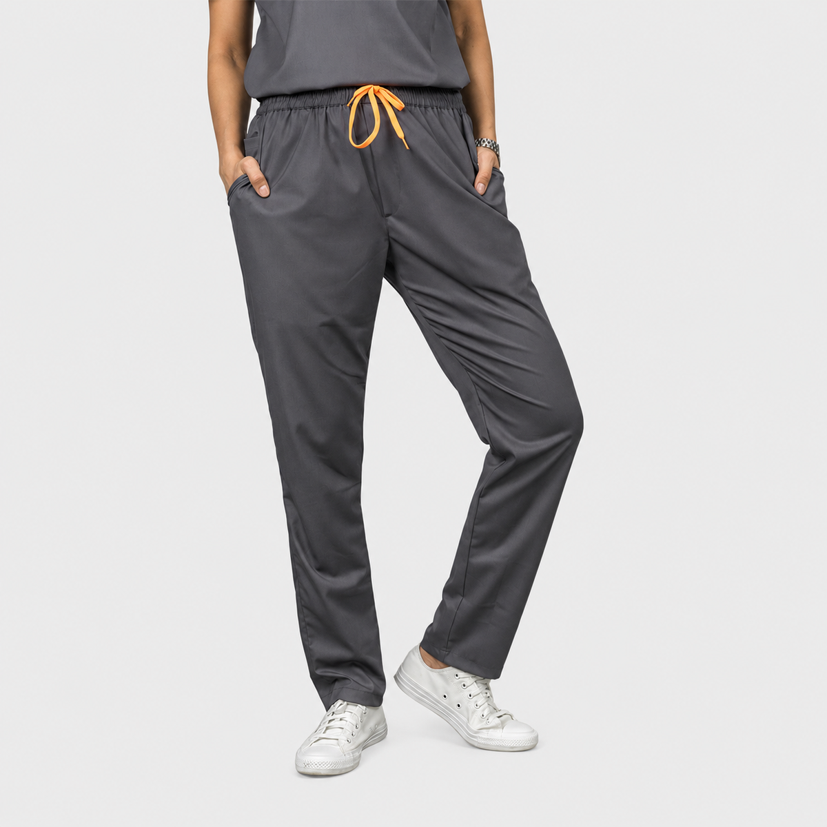 Pro-fit Grey Black Dual women scrubs