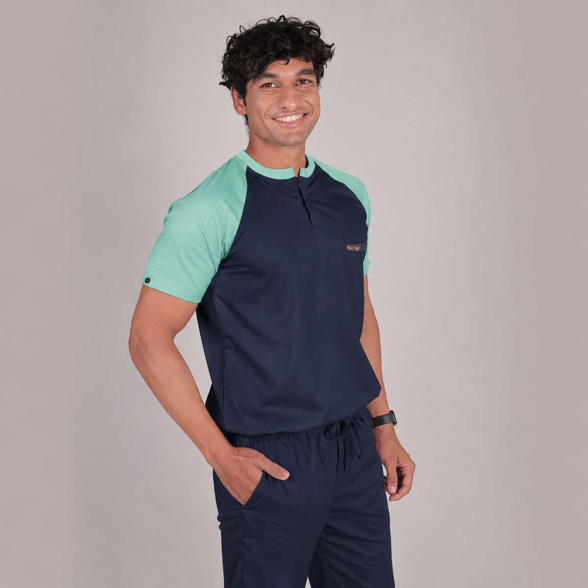 Pro-fit Navy Mint Dual Scrubs