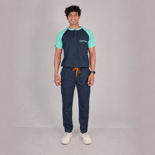Pro-fit Navy Mint Dual Scrubs