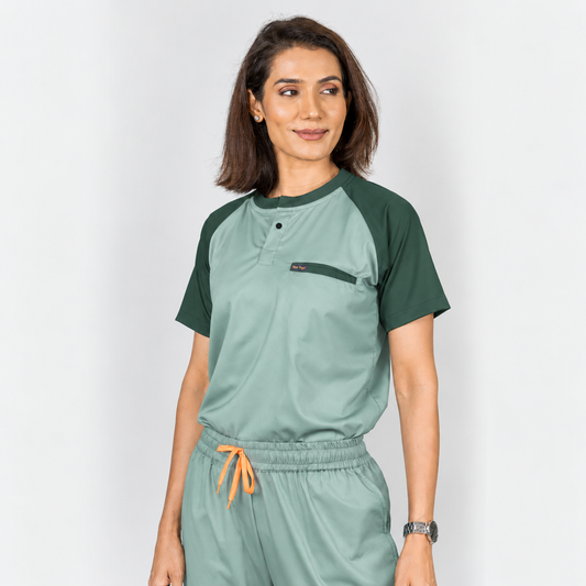 Pro-fit Mint Green Dual Women's Scrubs
