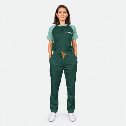 Pro-fit Green Mint Dual Women's Scrubs
