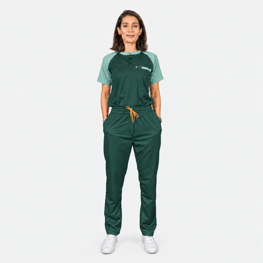 Pro-fit Green Mint Dual Women's Scrubs
