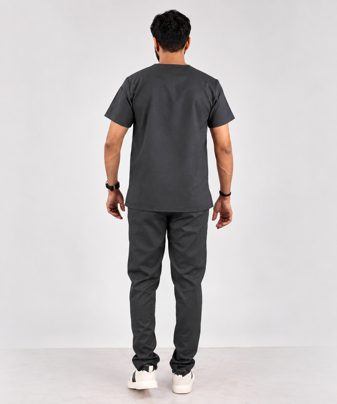 Grey Everyday Scrubs - Men High Neck