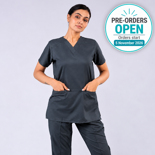 Pro-fit Grey Vneck Women scrubs