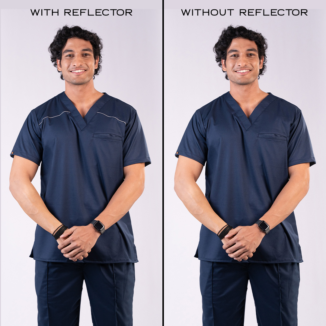 Pro-fit Grey Vneck Men scrubs