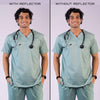 Pro-fit soft mint Vneck Men scrubs