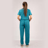 Teal Blue Everyday Scrubs – Women High Neck