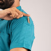 Teal blue Everyday Scrubs – Men V-Neck