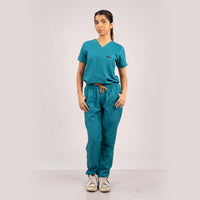 Teal blue Everyday Scrubs – Women V-Neck
