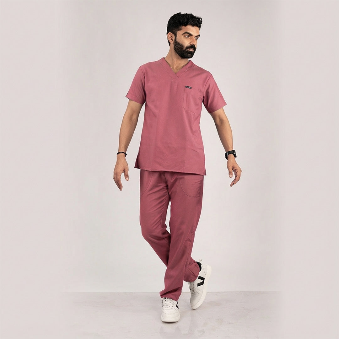 men v-neck scrubs India