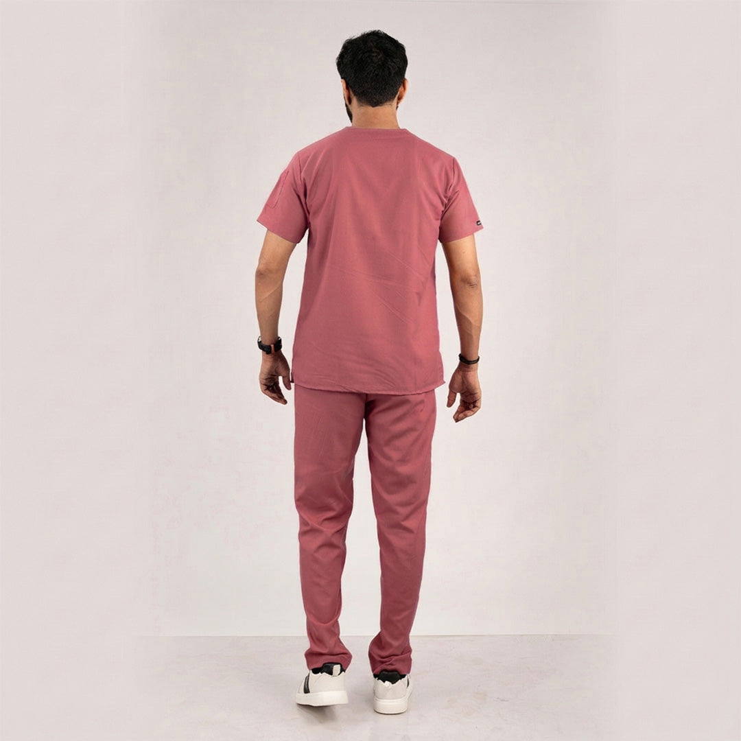 coral peach medical scrubs men