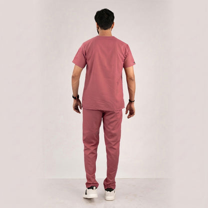 coral peach medical scrubs men