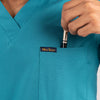 Teal blue Everyday Scrubs – Men V-Neck