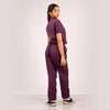 Burgundy Everyday Scrubs – Women High Neck