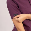 Burgundy Everyday Scrubs – Women High Neck