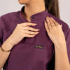 Burgundy Everyday Scrubs – Women High Neck