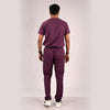 Burgundy Everyday Scrubs – Men V-Neck