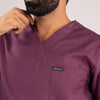 Burgundy Everyday Scrubs – Men V-Neck