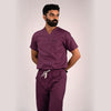 Burgundy Everyday Scrubs – Men V-Neck