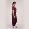 Burgundy Everyday Scrubs – Women V-Neck