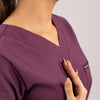 Burgundy Everyday Scrubs – Women V-Neck