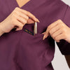 Burgundy Everyday Scrubs – Women V-Neck