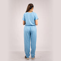 Sky Blue Everyday Scrubs – Women V-Neck