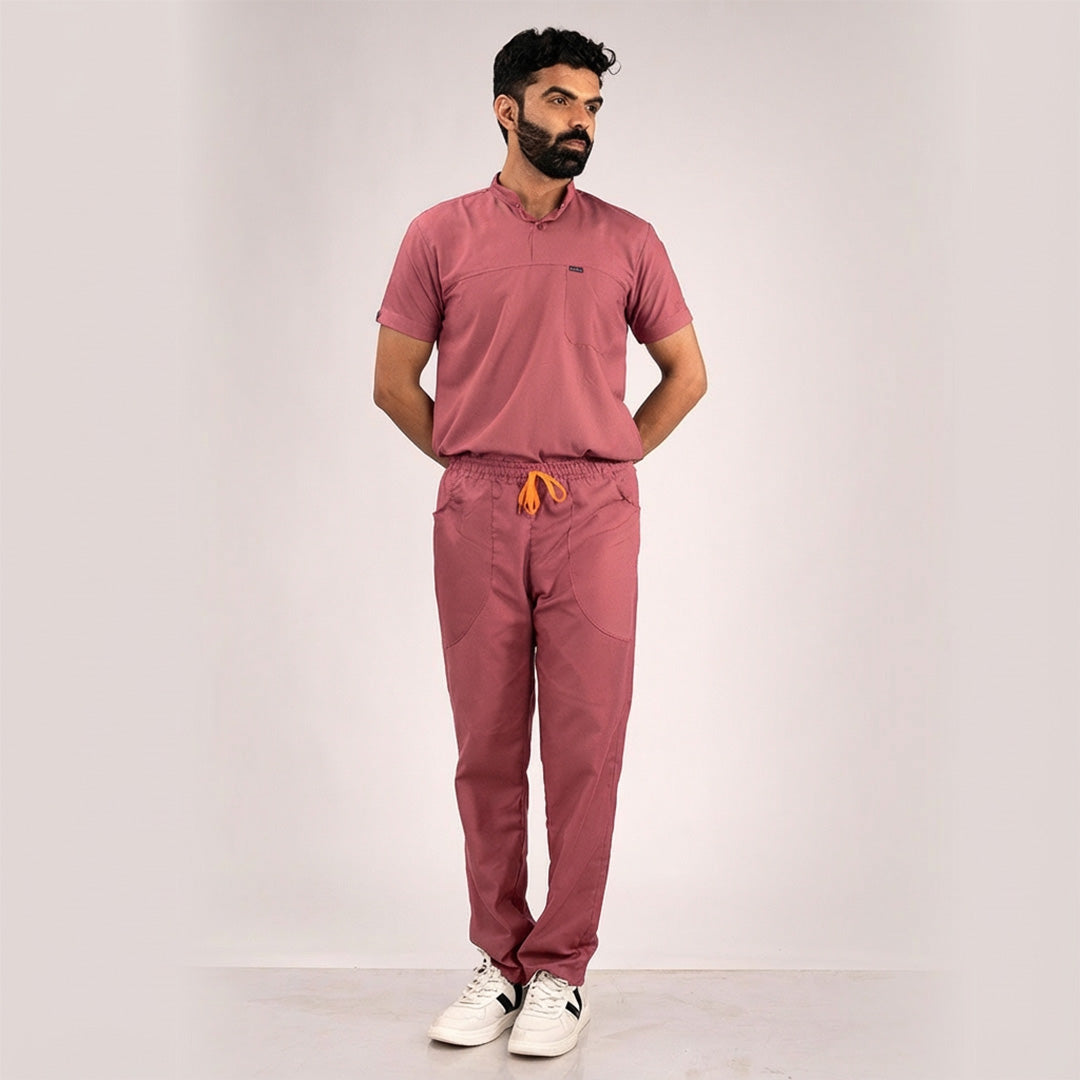 high neck medical scrubs men