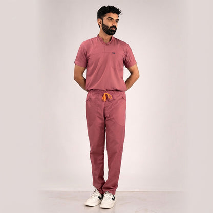 high neck medical scrubs men