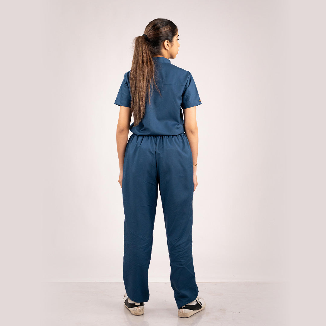 high neck medical scrubs women