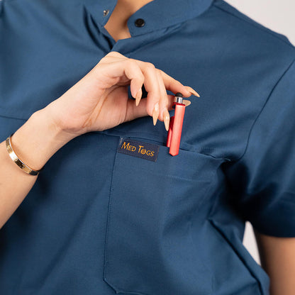 women nursing scrubs navy