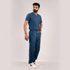 Navy Blue Everyday Scrubs – Men V-Neck