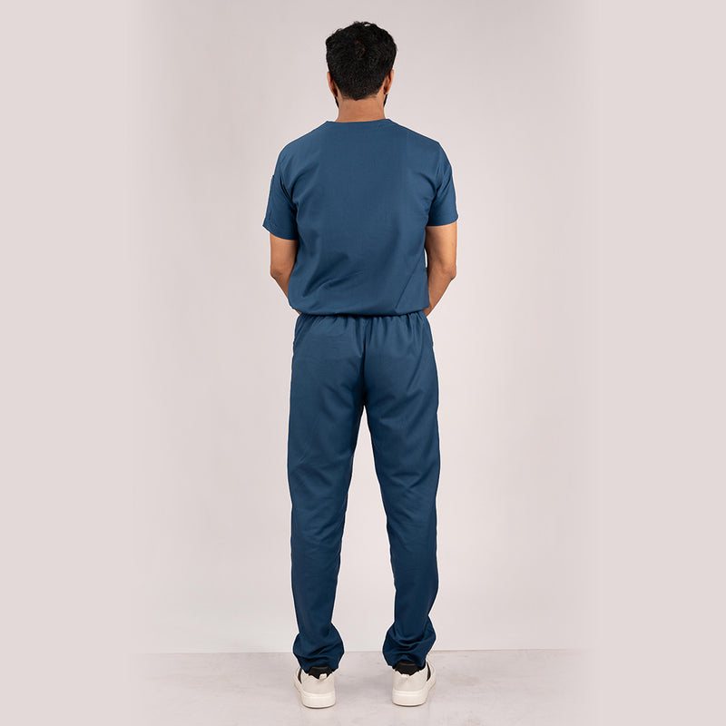 Navy Blue Everyday Scrubs – Men V-Neck