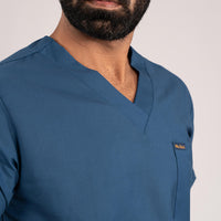 Navy Blue Everyday Scrubs – Men V-Neck