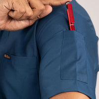 Navy Blue Everyday Scrubs – Women V-Neck