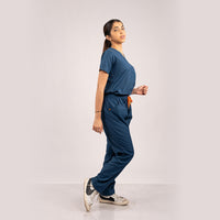 Navy Blue Everyday Scrubs – Women V-Neck