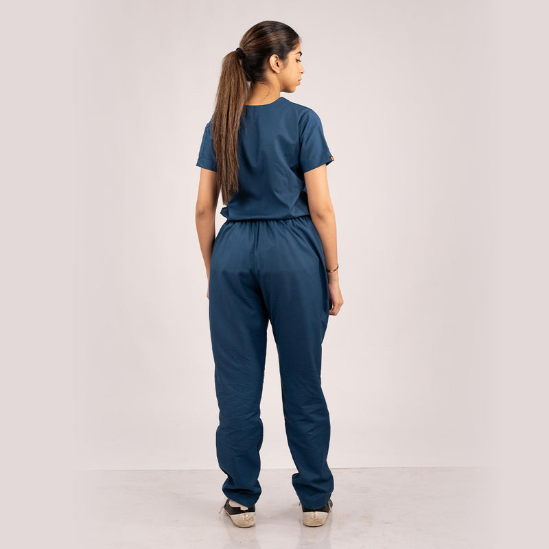 Navy Blue Everyday Scrubs – Women V-Neck