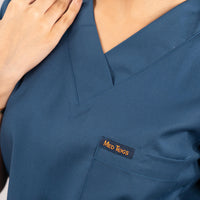 Navy Blue Everyday Scrubs – Women V-Neck