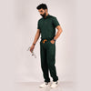 Surgical Green Everyday Scrubs - Men High Neck