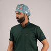 Surgical Green Everyday Scrubs - Men High Neck