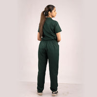 Surgical Green Everyday Scrubs – Women High Neck