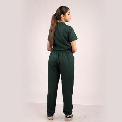 Surgical Green Everyday Scrubs – Women High Neck