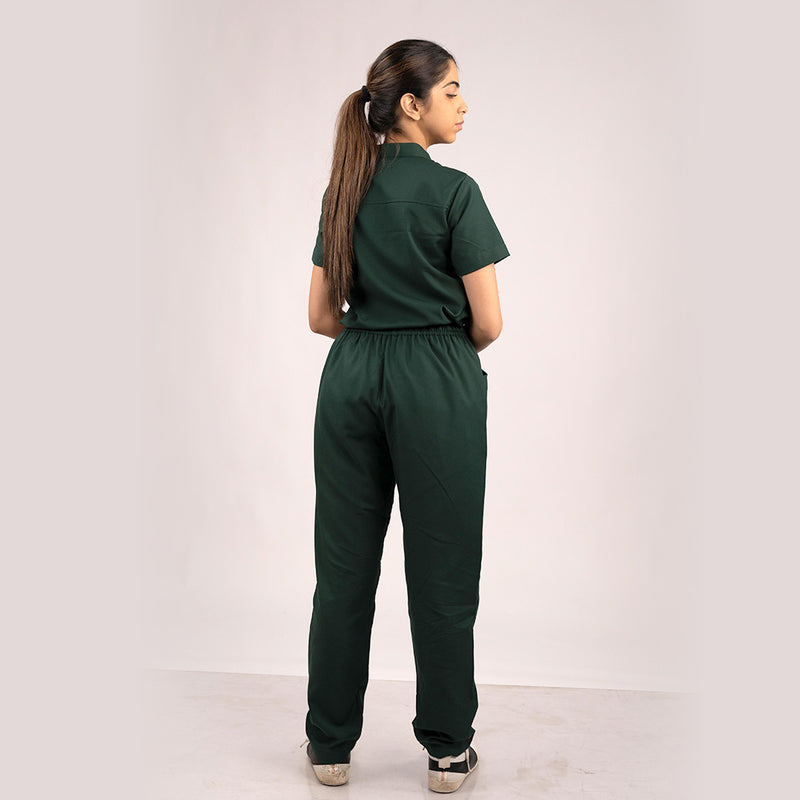 Surgical Green Everyday Scrubs – Women High Neck