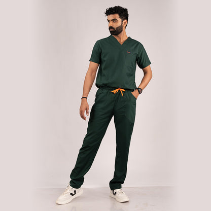 Surgical Green Everyday Scrubs – Men V-Neck