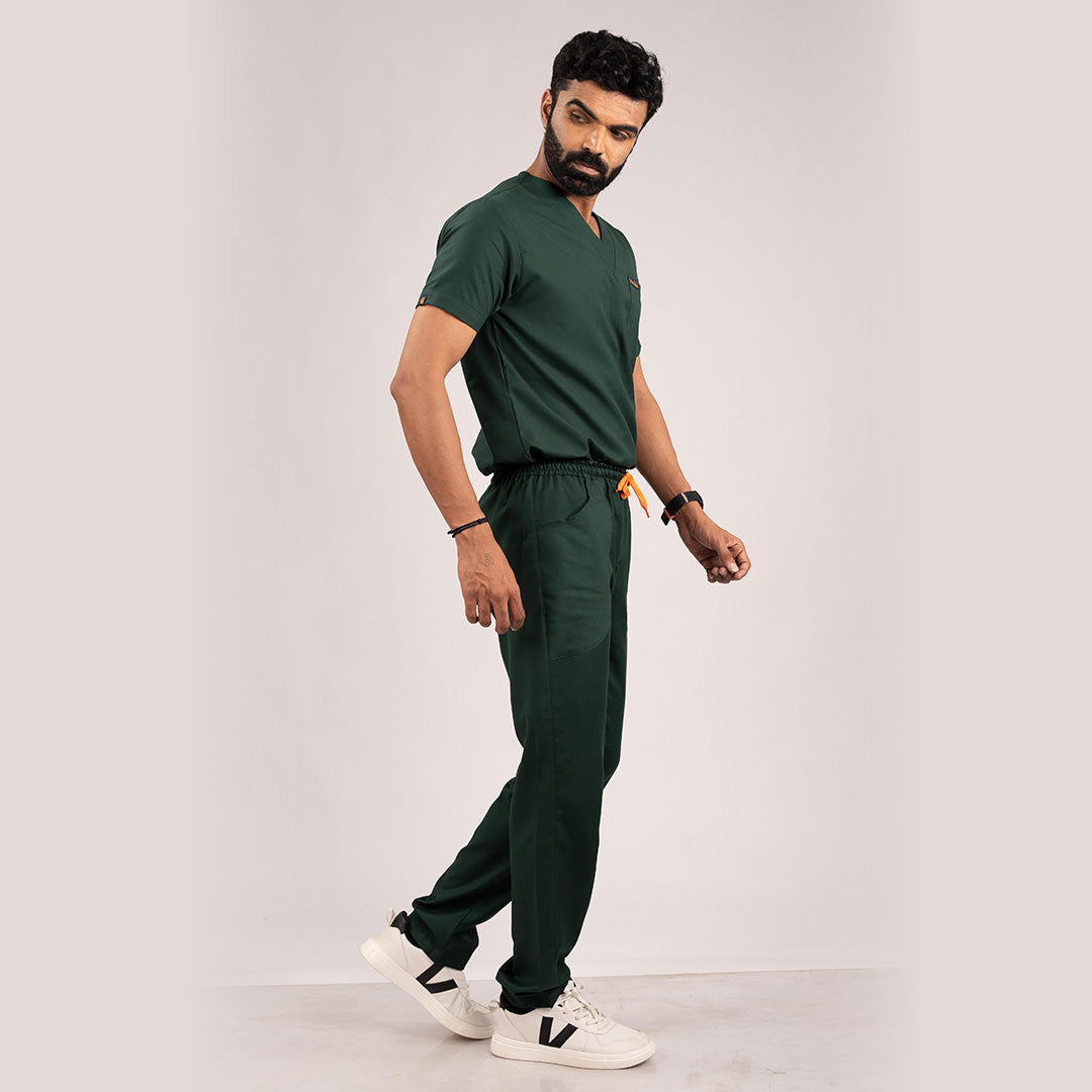 Surgical Green Everyday Scrubs – Men V-Neck