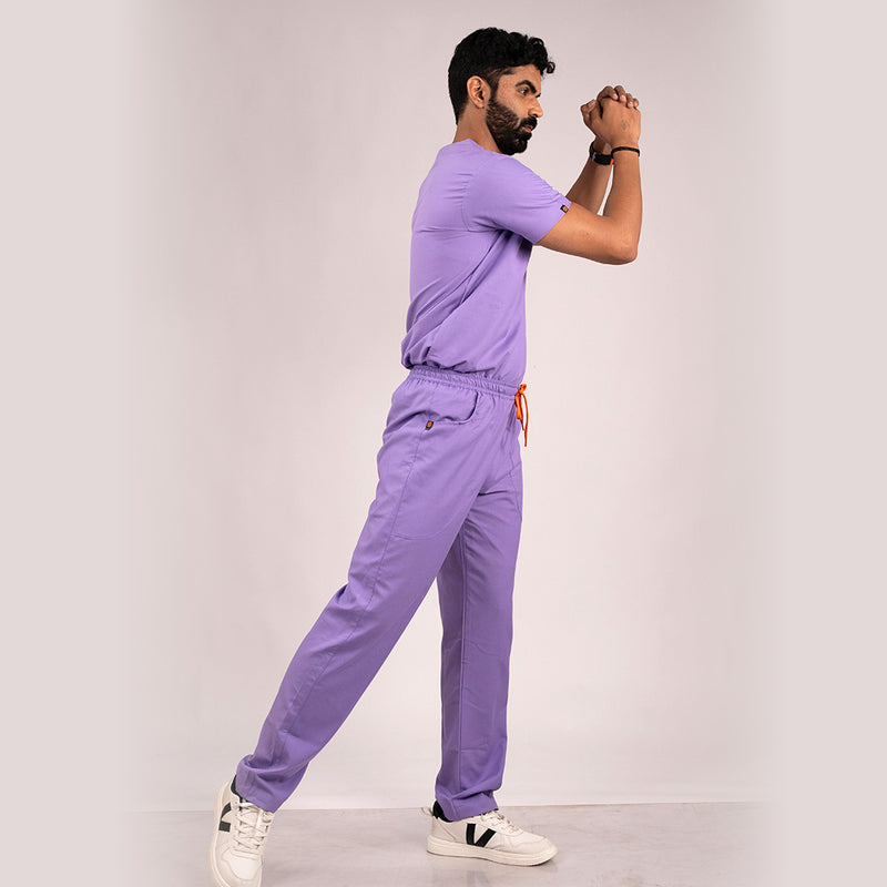 Lilac Everyday Scrubs – Men V-Neck
