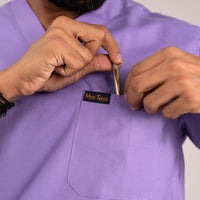 Lilac Everyday Scrubs – Men V-Neck